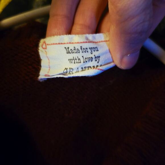 Handmade knit fishing sweater kids size medium - Picture 5 of 5